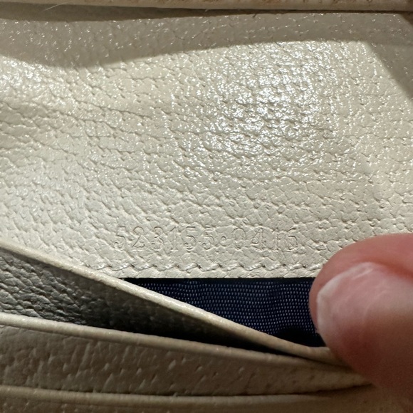 Gucci Ophidia Marmont White Web Bifold Snap Wallet w/box - Picture 12 of 13